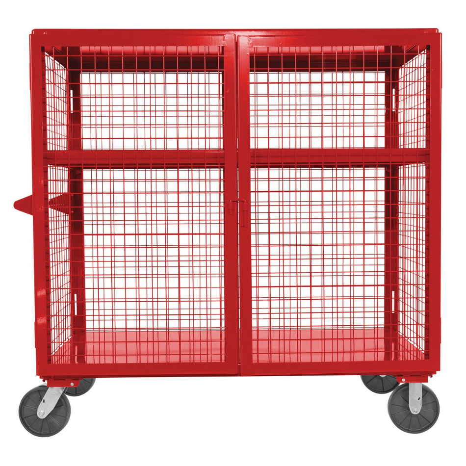 2000 Lb. Welded Steel Expanded Metal Security Cart – SCW-XM-3060-RD – Vestil