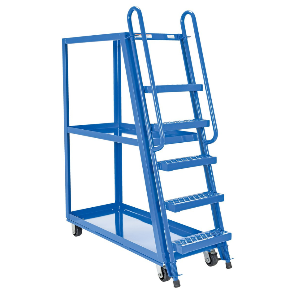 1,000 lb Steel High Frame Cart with Mold On Rubber Casters– SPS-HF-2252 – Vestil