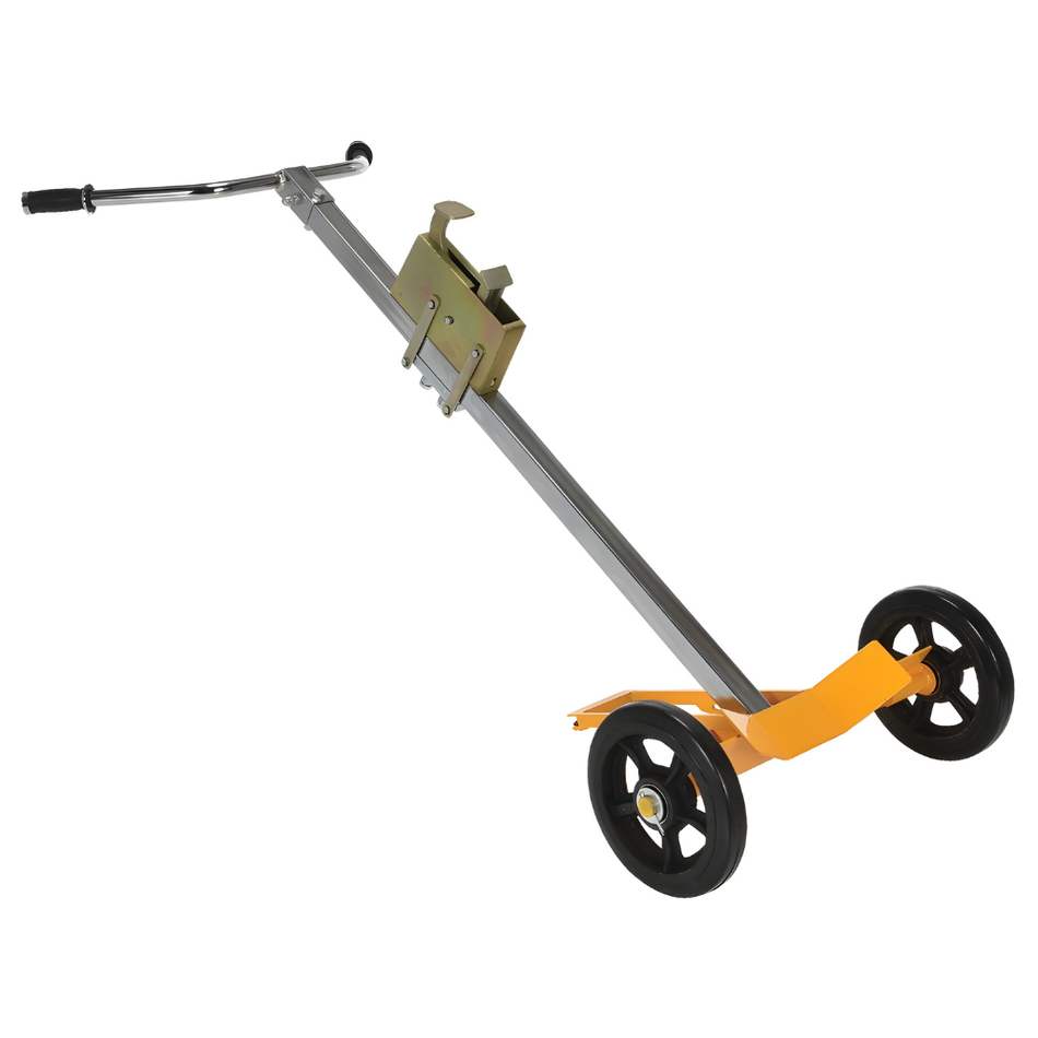 1,000 lb Steel Deluxe Tilt Back Drum Truck – Mold-On Rubber Wheels – DBT-1000 – Vestil