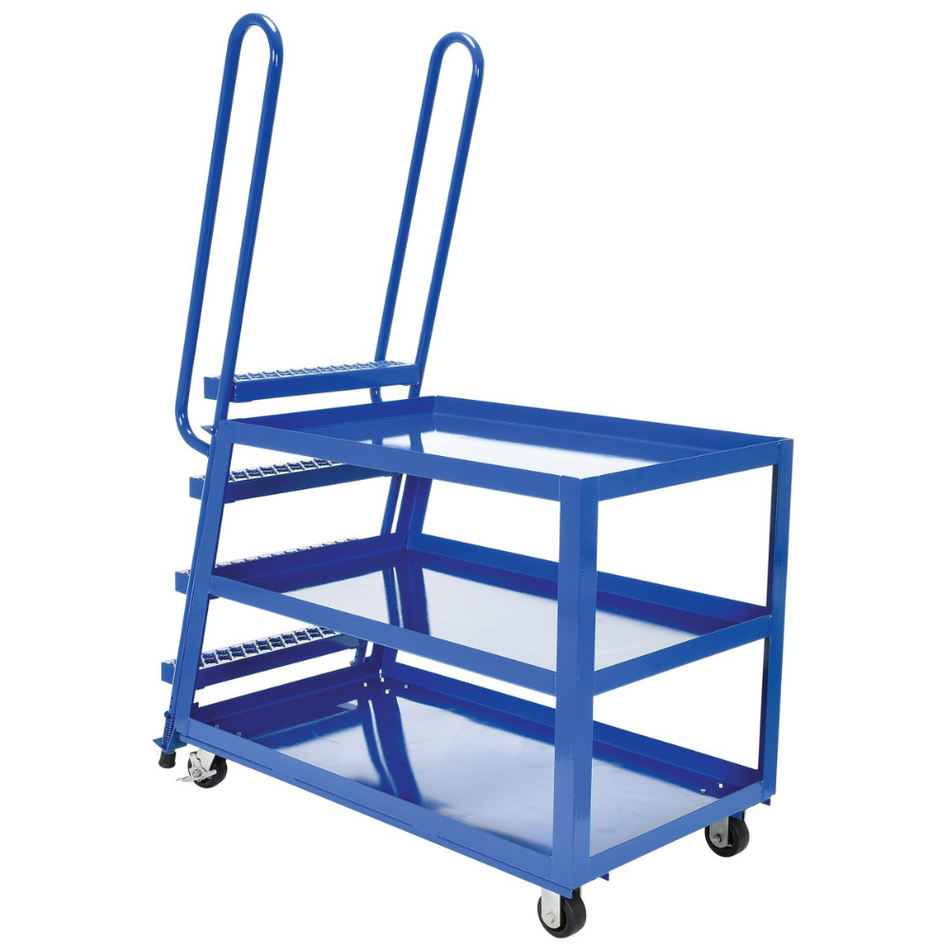 1000 Lb. Steel High Duty Cart with Mold On Rubber Casters – SPS-HD-2852 – Vestil