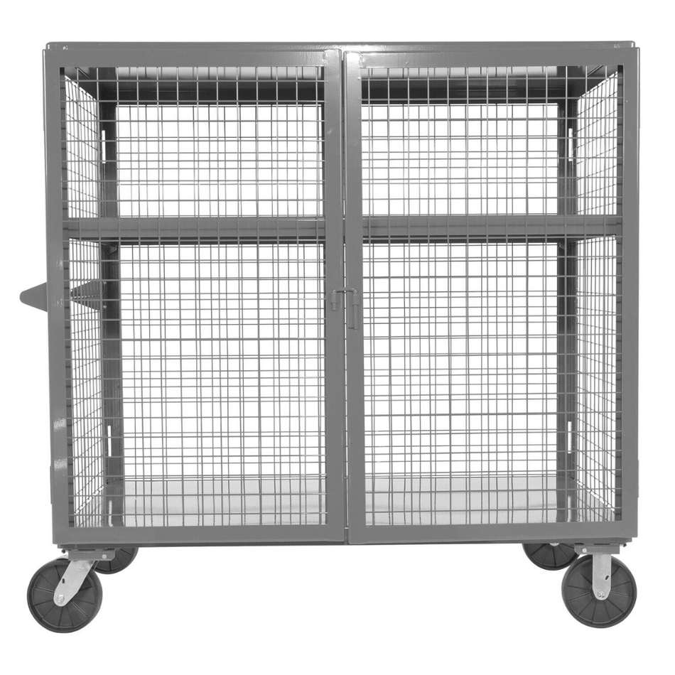2000 Lb. Welded Steel Expanded Metal Security Cart – SCW-XM-3060-GYSG – Vestil