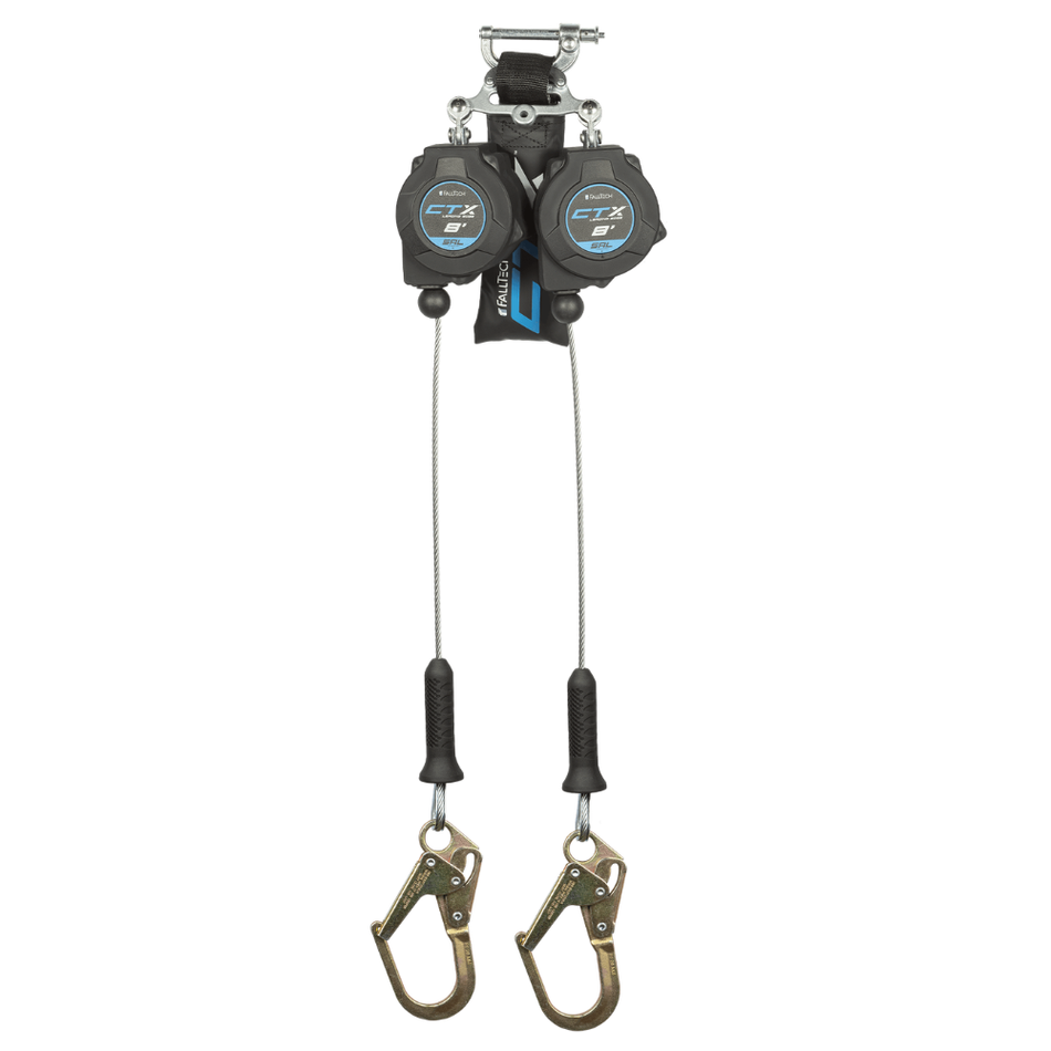 8' CTX™ Cable Class 2 Leading Edge Personal SRL-P with Steel Mini Rebar Hooks – 83208TP0 – FallTech