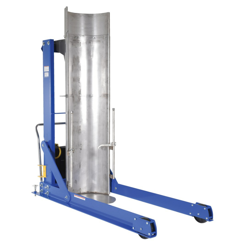 Stainless Steel Portable Hydraulic Drum Dumper – 72 In. Dump Height – 750 Lb. Capacity – HDD-72-7-P-SSC – Vestil