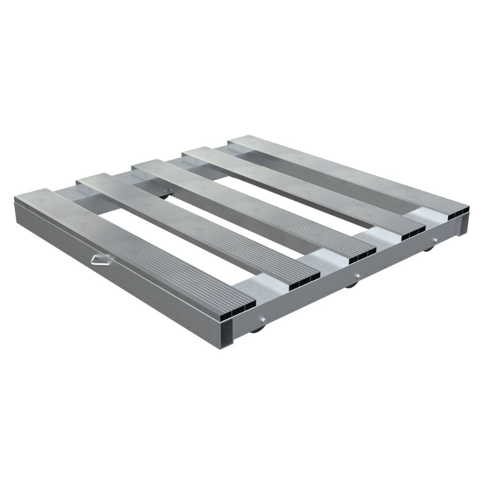 4000 Lb. Aluminum Pallet Dolly with Pallet Top and Tilt – DOL-PT-4242-6T – Vestil