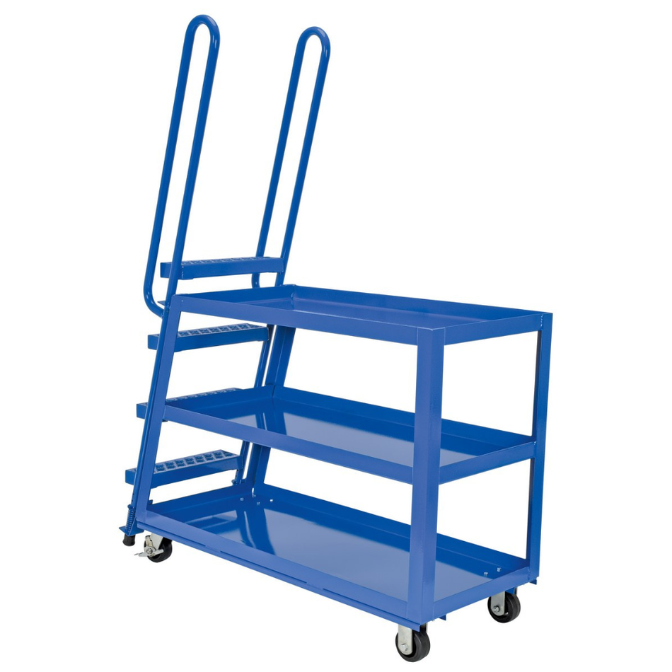 1000 Lb. Steel High Duty Cart with Mold On Rubber Casters – SPS-HD-2252 – Vestil