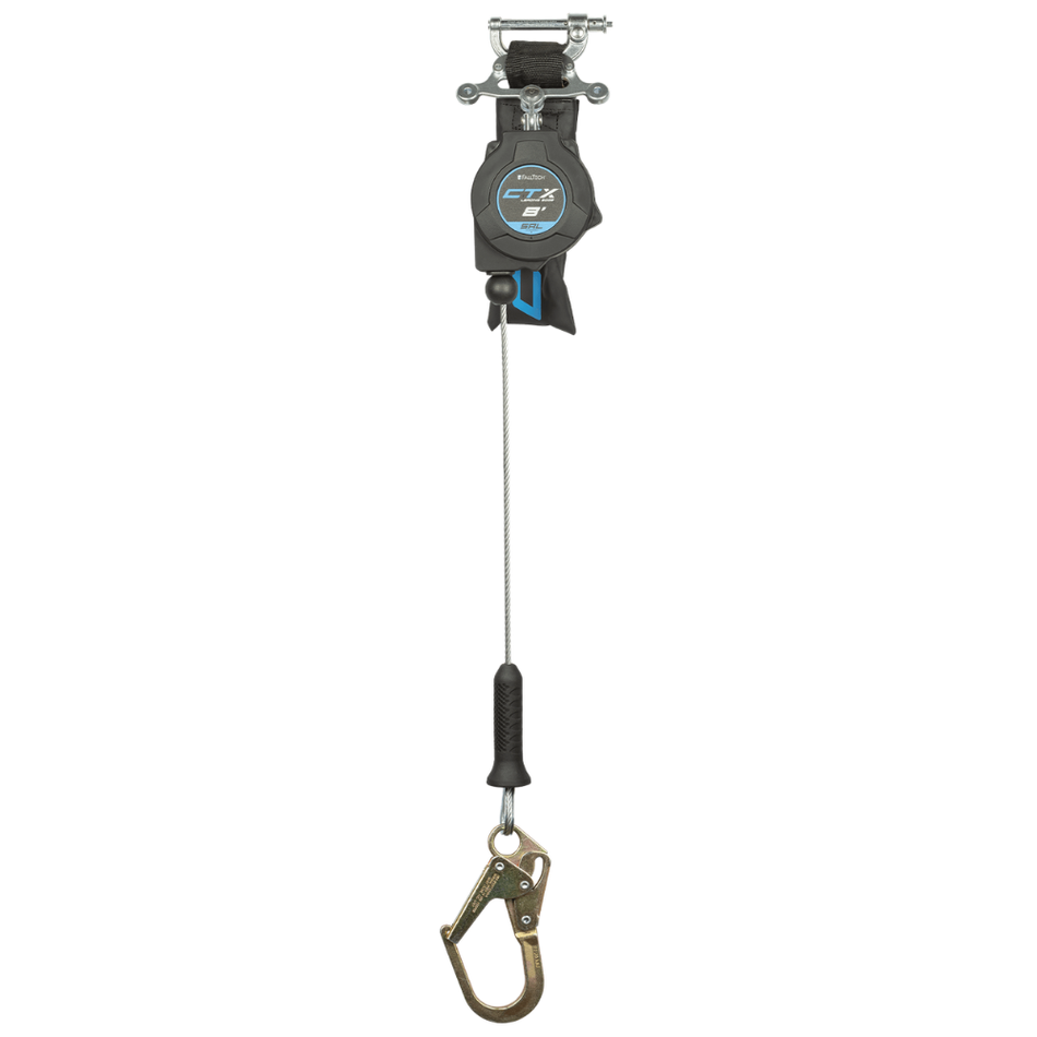 8' CTX™ Cable Class 2 Leading Edge Personal SRL-P with Steel Mini Rebar Hook – 83208SP0 – FallTech