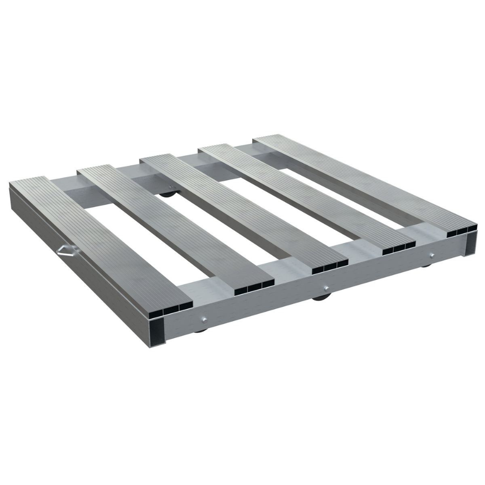 4000 Lb. Aluminum Pallet Dolly with Pallet Top – DOL-PT-4242-6NT – Vestil