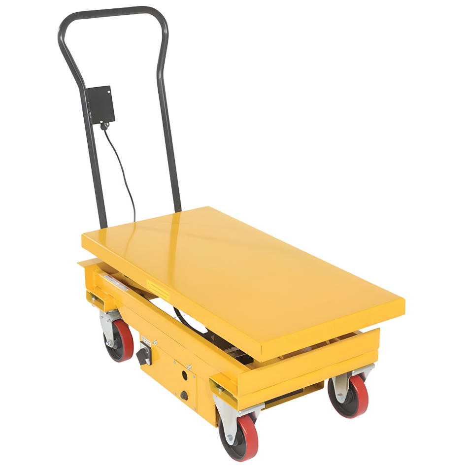 1000 Lb. Steel DC Powered Hydraulic Single Scissor Cart – CART-1000-DC – Vestil