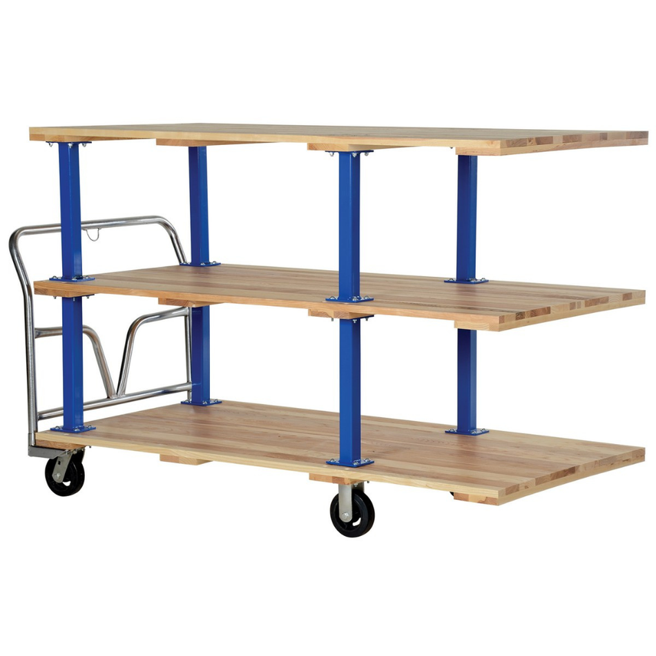1600 Lb. Hardwood Triple Deck Platform Cart – VHPT/TD-3672 – Vestil