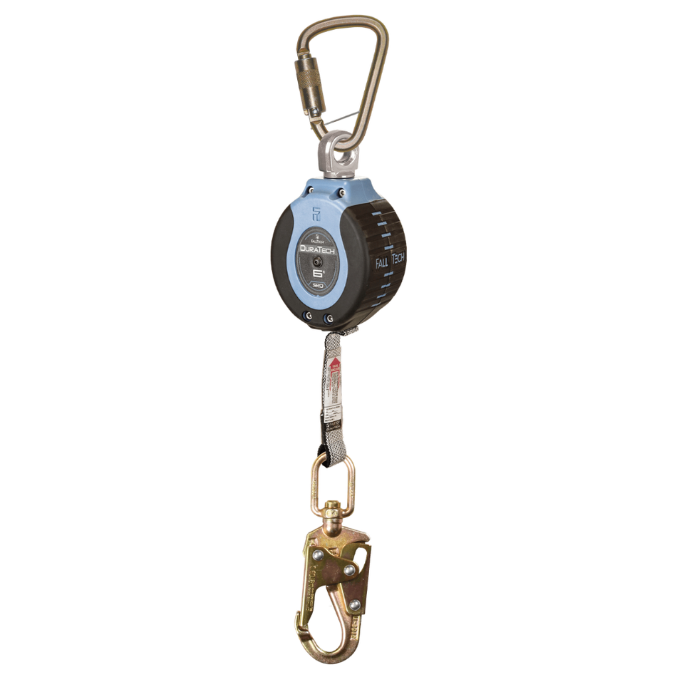 6' DuraTech® Personal SRL with Steel Swivel Snap Hook and Dorsal Connecting Carabiner – 82706SB2 – FallTech