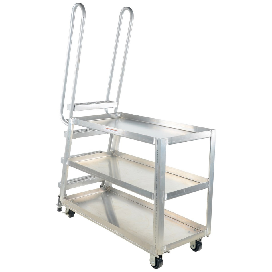 500 Lb. Aluminum High Duty Stock Picker with Steel Ladder – SPA-HD-2252 – Vestil