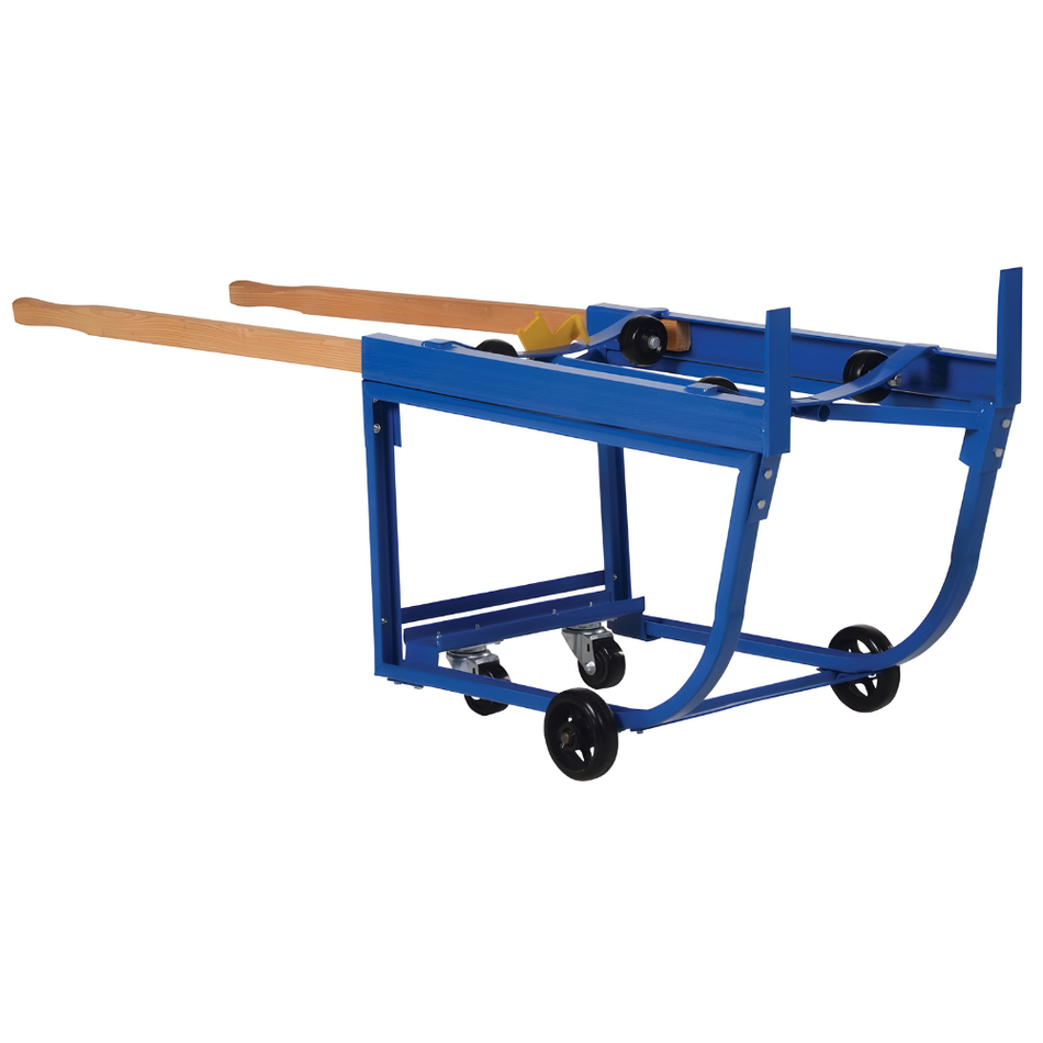 1000 lb Steel Rotating Drum Cart – Polyurethane on Steel Wheels – RDC-1000-5PU – Vestil