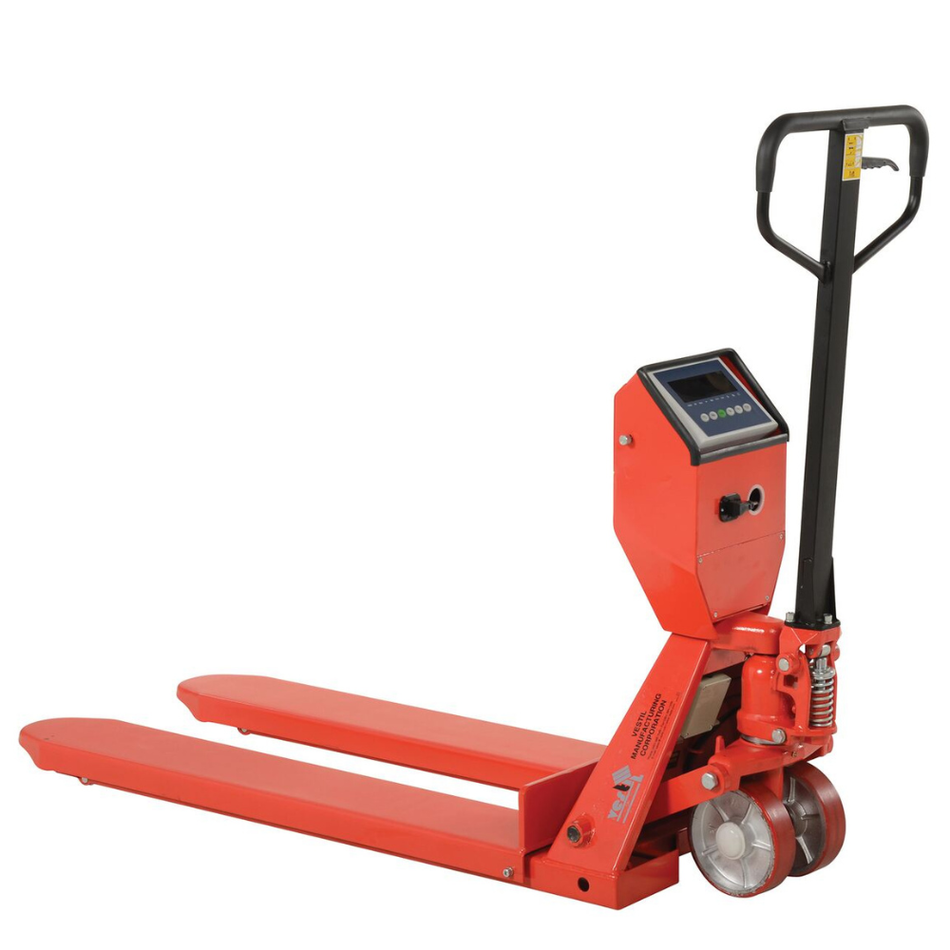 Hand Pallet Truck - Low Profile w/ Scale - 20" x 48" - 5000 lbs - Vestil
