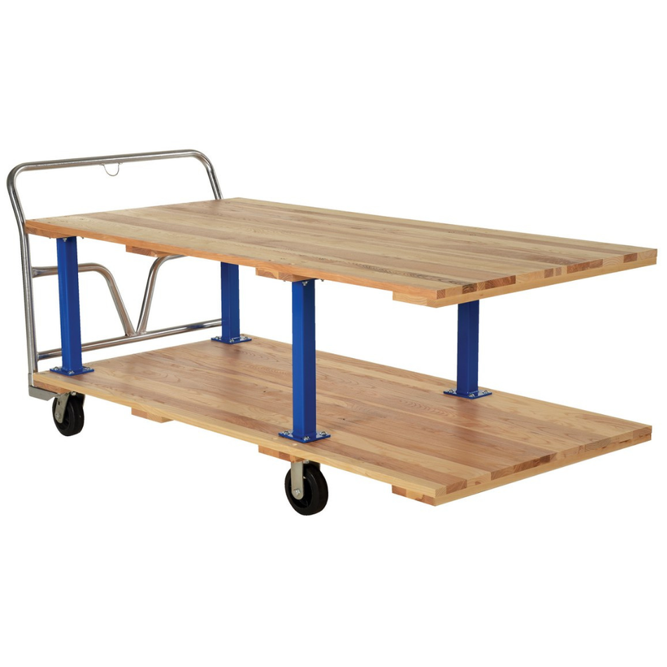 1600 Lb. Hardwood Double Deck Platform Cart – VHPT/D-3672 – Vestil