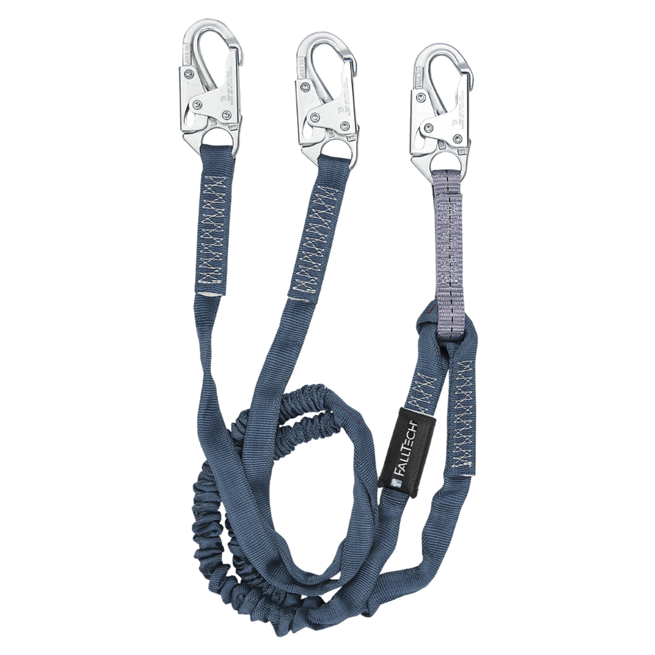 6' Internal Energy Absorbing Lanyard, Double-leg with Steel Snap Hooks – 8259Y – FallTech