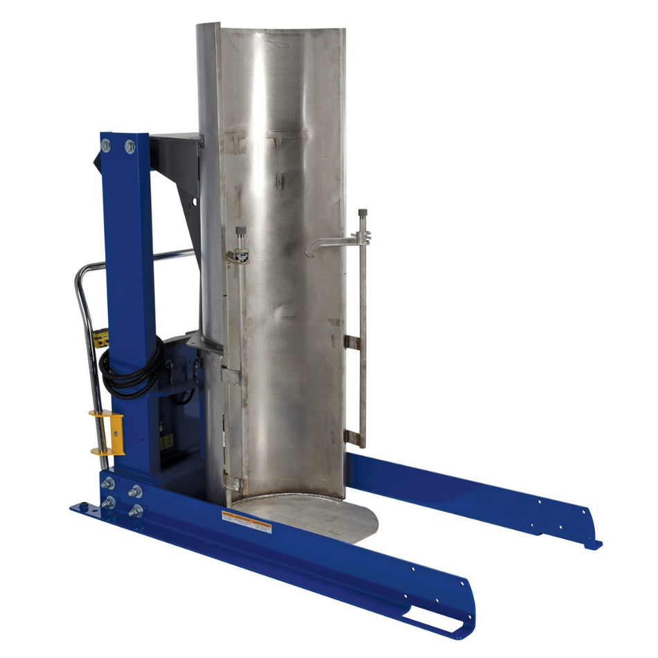 Stainless Steel Stationary Hydraulic Drum Dumper – 60 In. Dump Height – 1,000 Lb. Capacity – HDD-60-10-S-SSC – Vestil