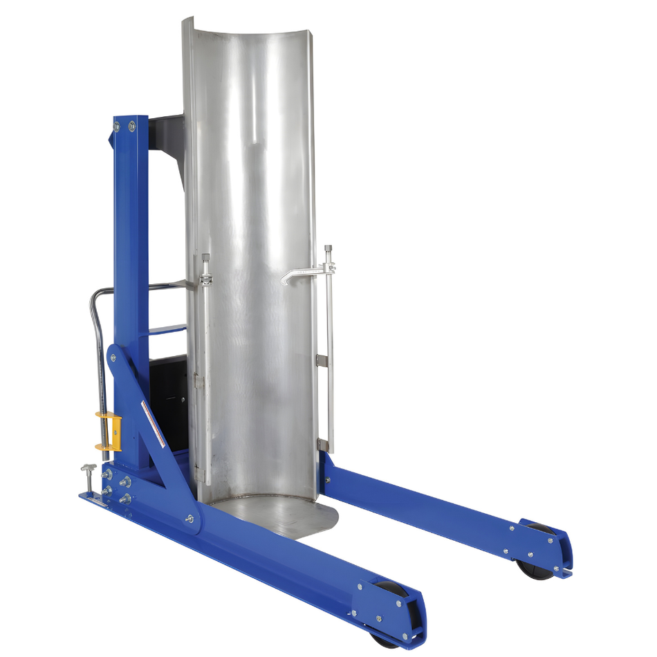 Stainless Steel Stationary Hydraulic Drum Dumper – 48 In. Dump Height – 750 Lb. Capacity – HDD-48-7-S-SSC – Vestil