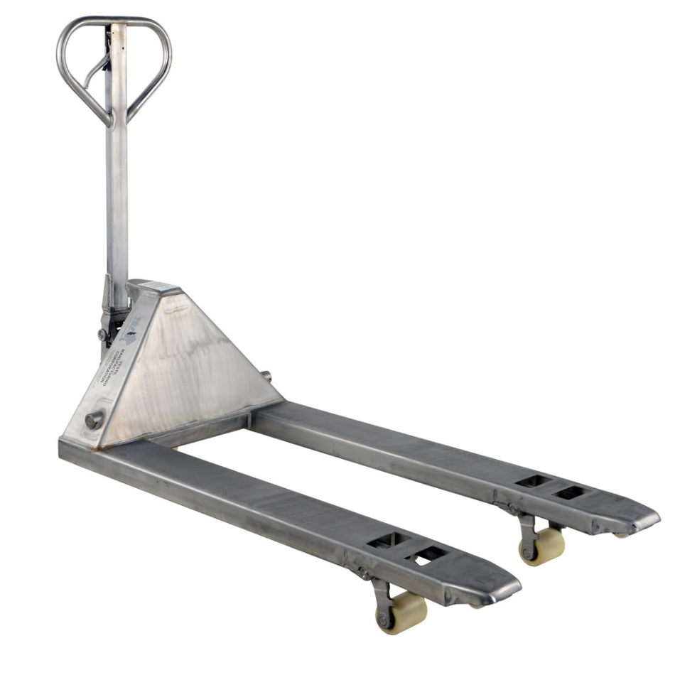 Hand Pallet Truck - Stainless Steel - 27" x 48" - 5500 lbs - Vestil