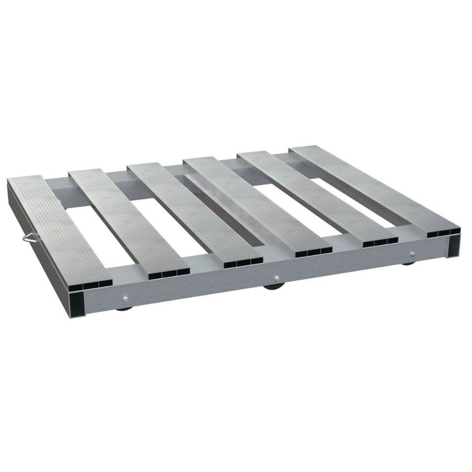 4000 Lb. Aluminum Pallet Dolly with Pallet Top and Tilt – DOL-PT-4048-6T – Vestil