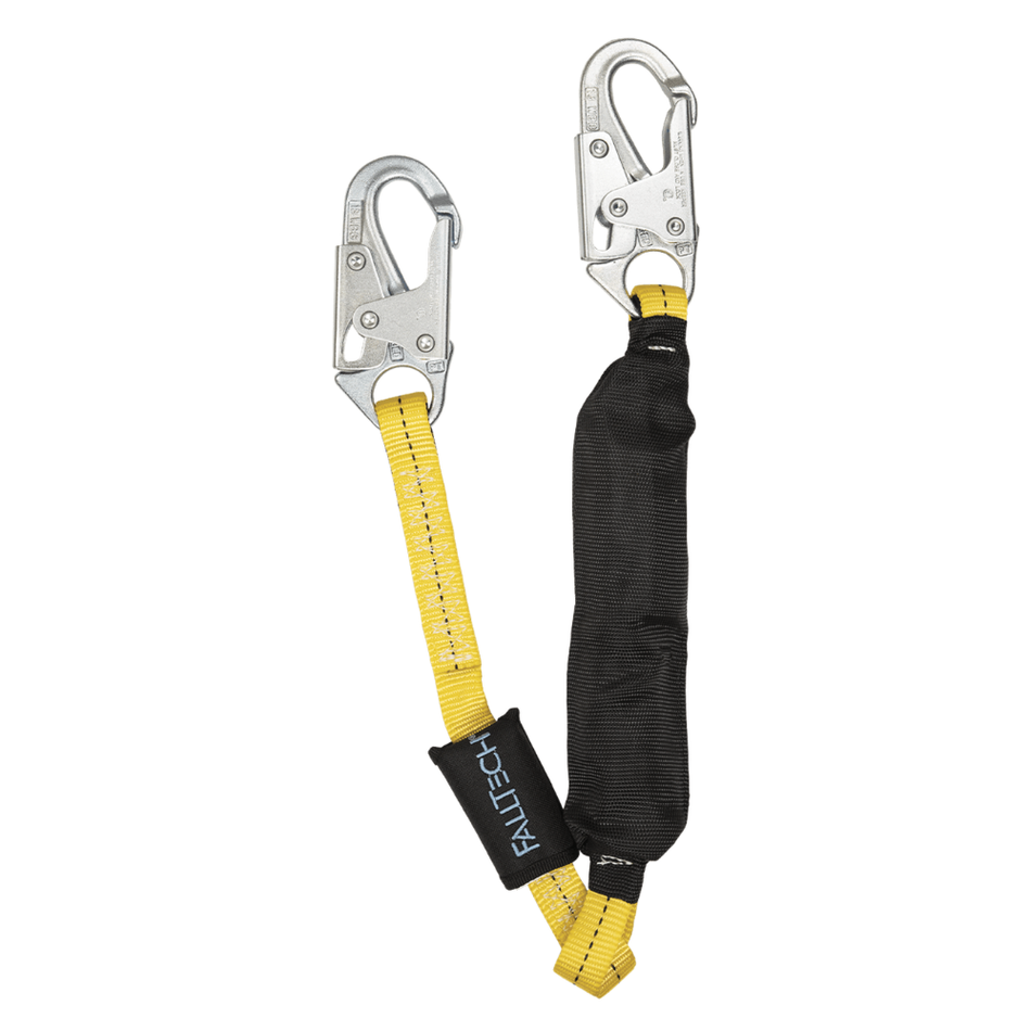 3' Soft Pack FT Basic® Energy Absorbing Lanyard, Single-leg with Steel Snap Hooks – 8256LT3FT – FallTech