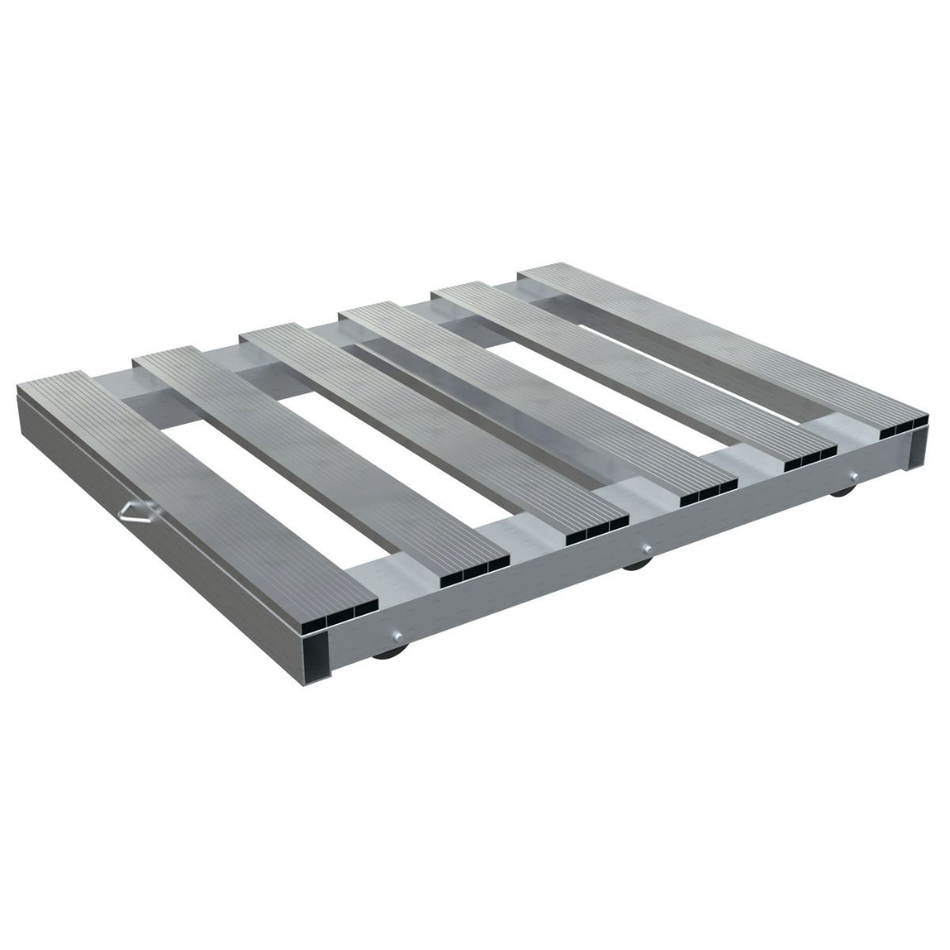 4000 Lb. Aluminum Pallet Dolly with Pallet Top – DOL-PT-4048-6NT – Vestil