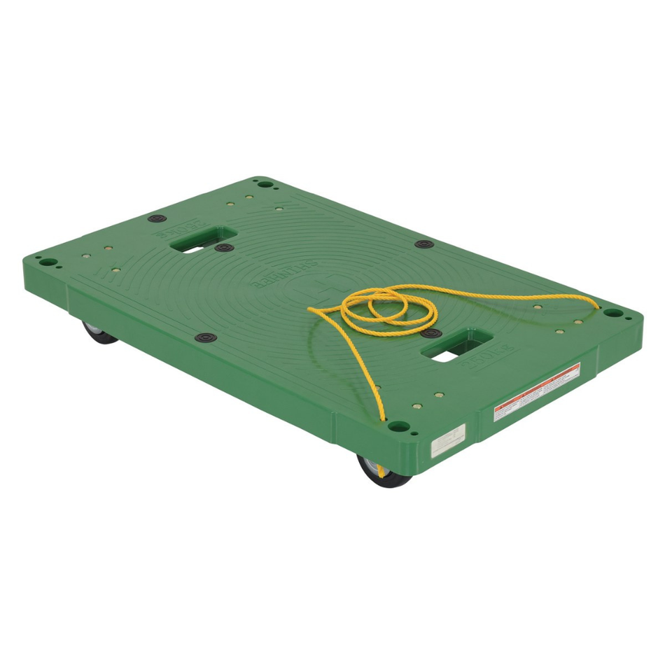 500 Lb. Polyethylene Dolly with Pull Rope – POS-2133-ROPE – Vestil