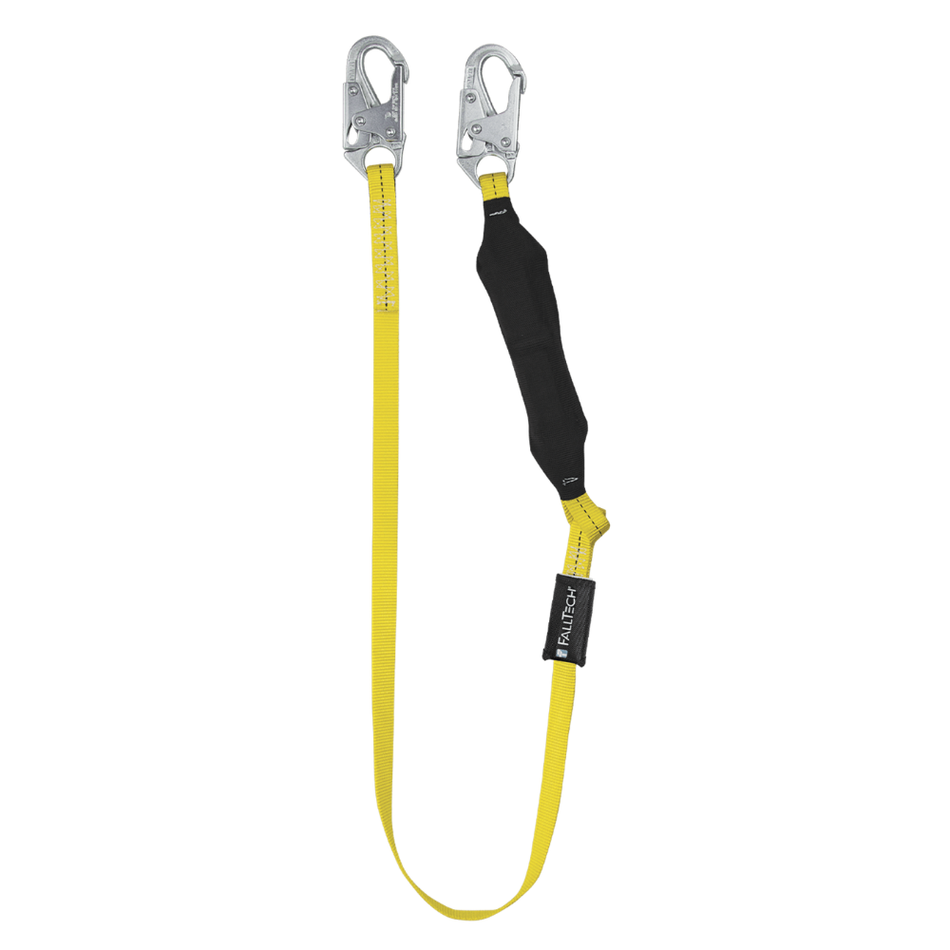 6' Soft Pack FT Basic® Energy Absorbing Lanyard, Single-leg with Steel Snap Hooks – 8256LT – FallTech