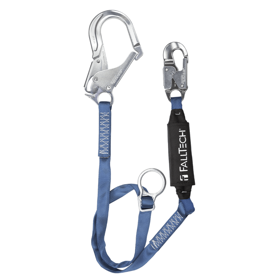 6' ViewPack® Tie-back Energy Absorbing Lanyard, Single-leg with Aluminum Connectors – 825623A – FallTech
