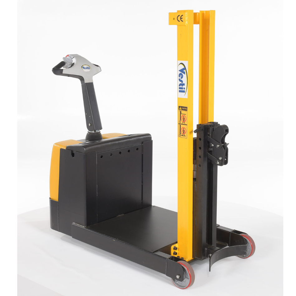 700 Lb. Steel Powered Drive Powered Lift Counter Balanced Drum Stacker – 24V – DRLT-CB-54-PDPL – Vestil