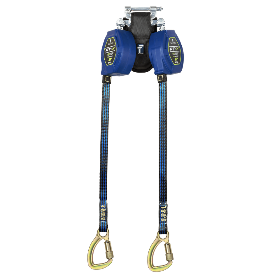 8' FT-X EdgeCore Tie-Back Class 2 LE Personal SRL-P, Twin-Leg with Steel 5k Carabiners with SpeedLink – 84108TP8 – FallTech