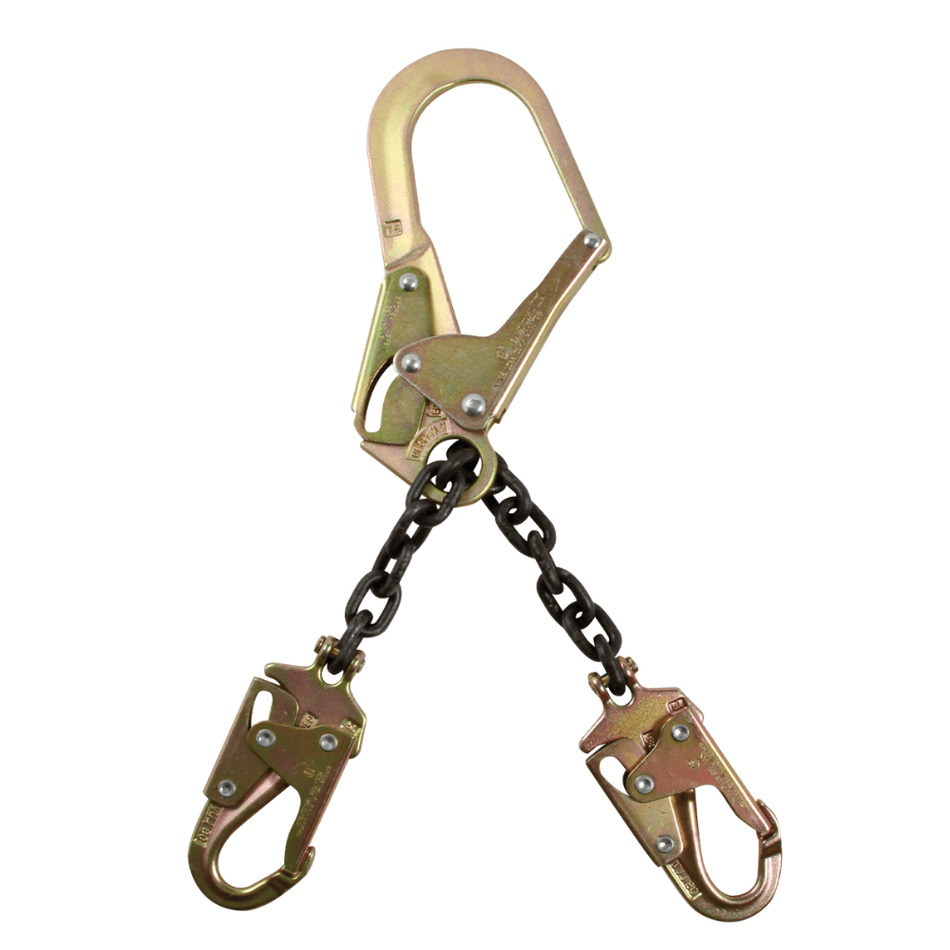 17" Standard-duty Rebar Positioning Assembly with Chain and Steel Non-Swivel Rebar Hook – 8250LT10LK – FallTech