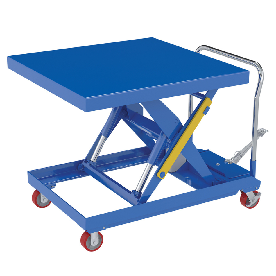 2000 Lb. Steel Hydraulic Elevating Cart with Foot Pump – CART-2000-4242-FP – Vestil