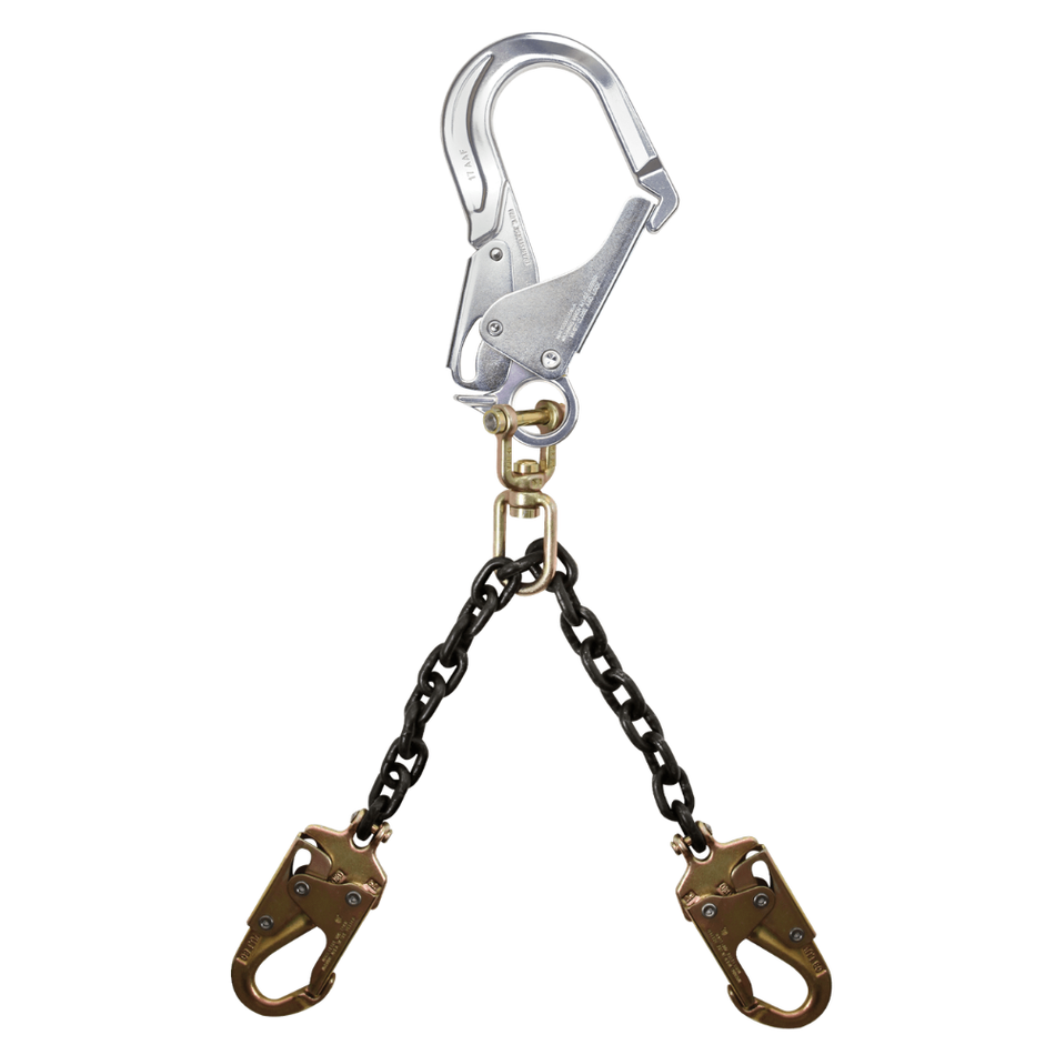 24" Premium Rebar Positioning Assembly with Chain and Aluminum Rebar Hook with Swivel – 8250A – FallTech