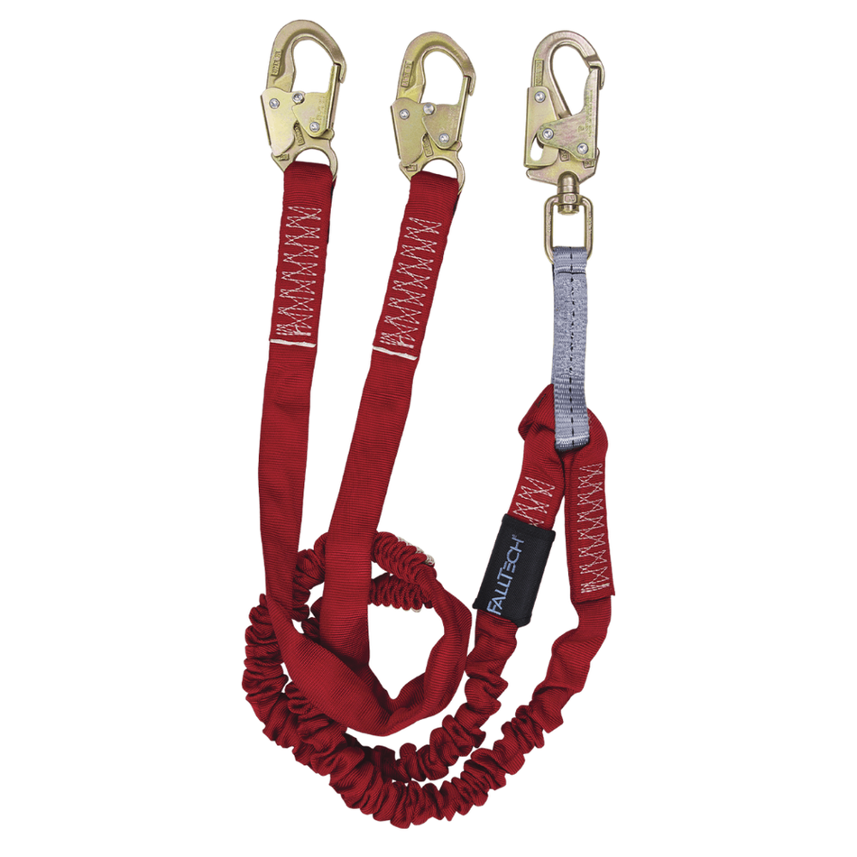 6' Ironman® Internal 12' Free Fall Lanyard, Double-leg with Steel Snap Hooks – 8247Y – FallTech