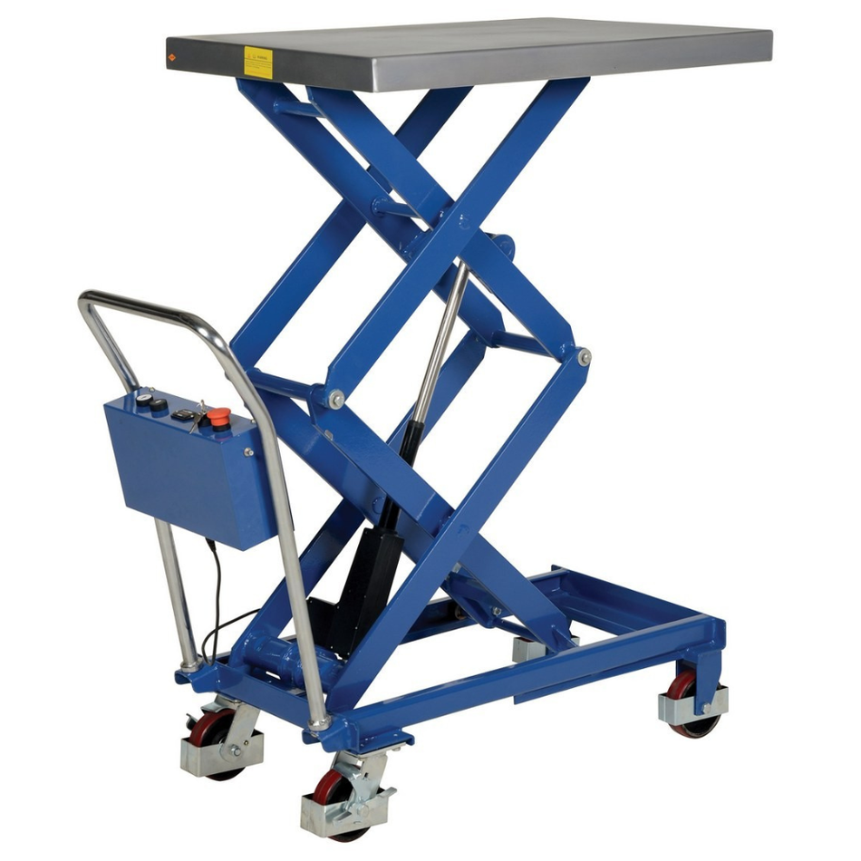 400 Lb. Steel Linear Elevating Double Scissor Cart – CART-400-D-LA – Vestil