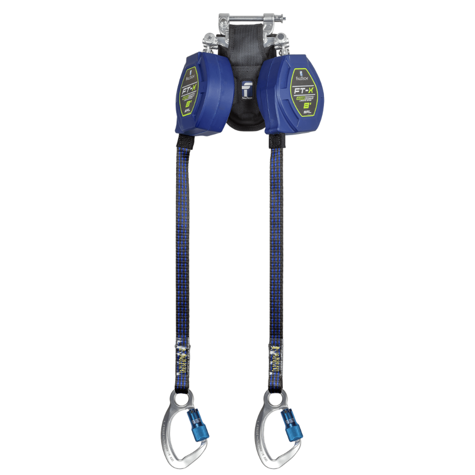 8' FT-X EdgeCore Class 2 LE Personal SRL-P, Twin-Leg with Aluminum CE Carabiners with SpeedLink – 84108TP6 – FallTech