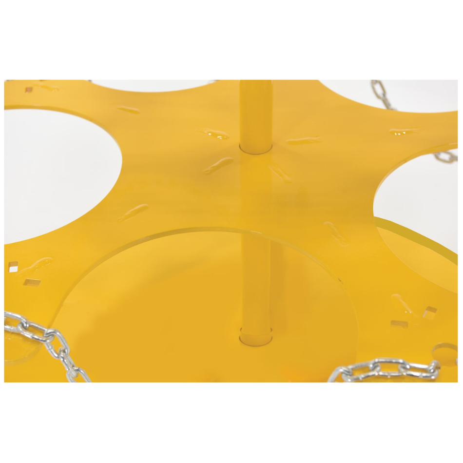 Steel 5 Gallon Pail Carousel Rack – 350 lb Capacity per Shelf – PAIL-T3-CAR-15-CK – Vestil