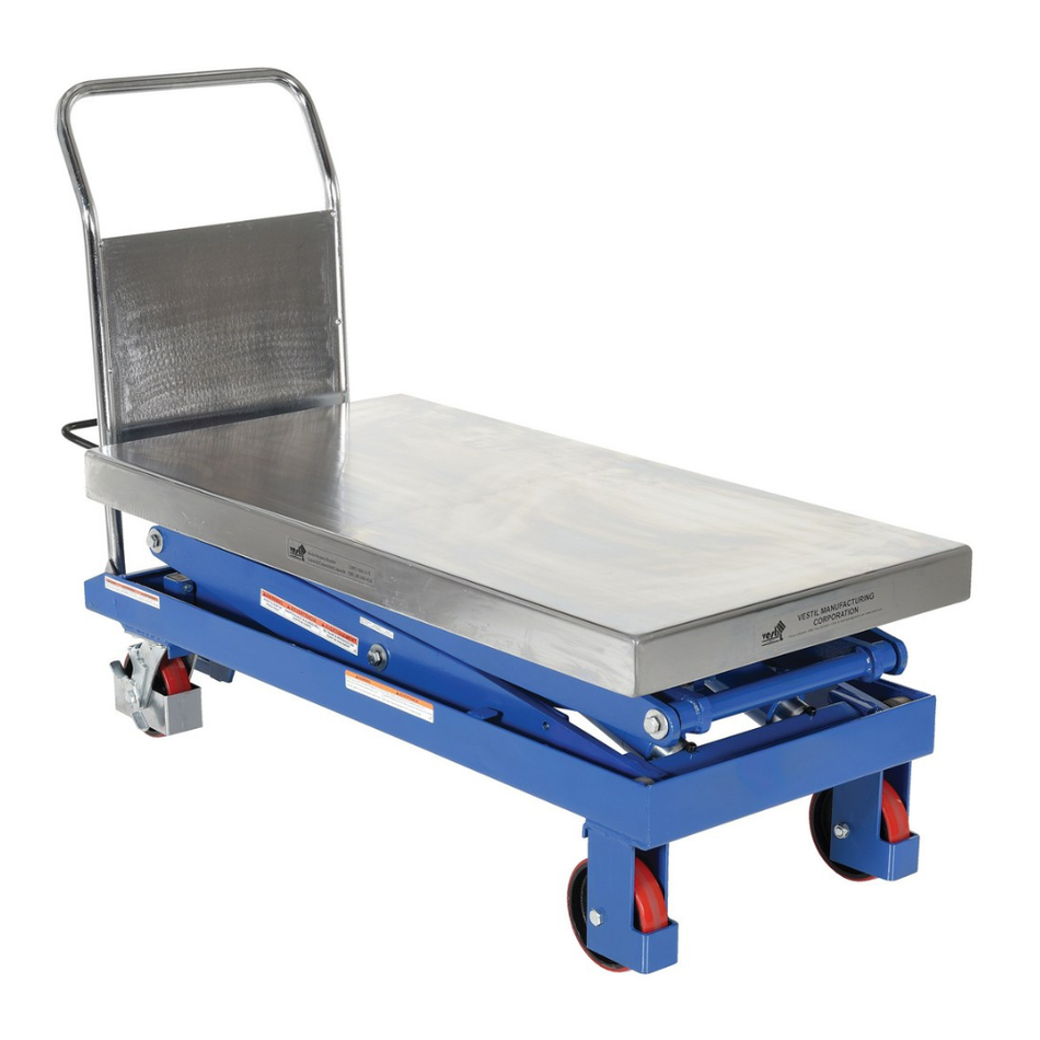 1500 Lb. Steel Hydraulic Elevating Cart – CART-1500-D-TS – Vestil