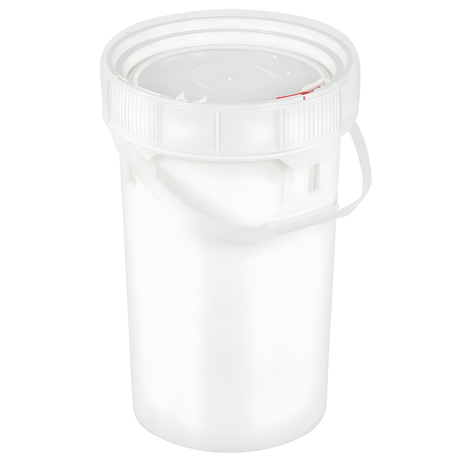 High Density Polyethylene Screw Top Pail with Lid – 6.5 Gallon – PAIL-SCR-65-W – Vestil