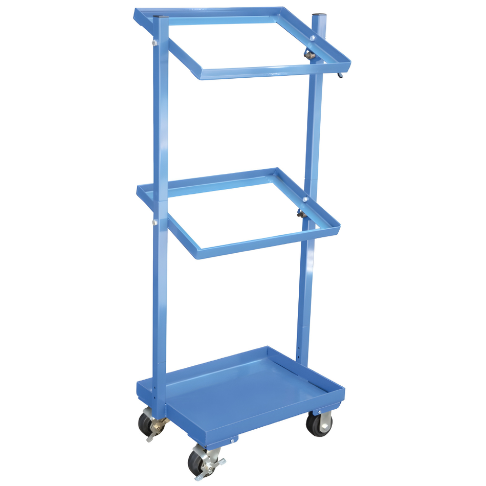 300 Lb Steel Multi-Tier Cart with 3 Shelves – TSCT-3 – Vestil