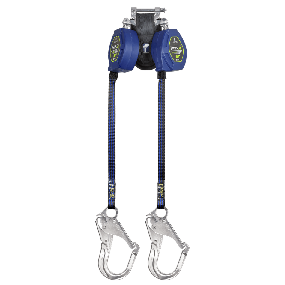 8' FT-X EdgeCore Class 2 LE Personal SRL-P, Twin-Leg with Aluminum Rebar Hooks with SpeedLink – 84108TP5 – FallTech