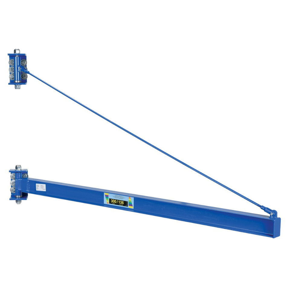 Jib Crane - 300 lbs - 7'-2" Span - Tie Rod Style Wall/Column Mount - Vestil