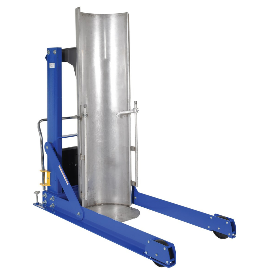 Stainless Steel Portable Hydraulic Drum Dumper – 60 In. Dump Height – 750 Lb. Capacity – HDD-60-7-P-SSC – Vestil