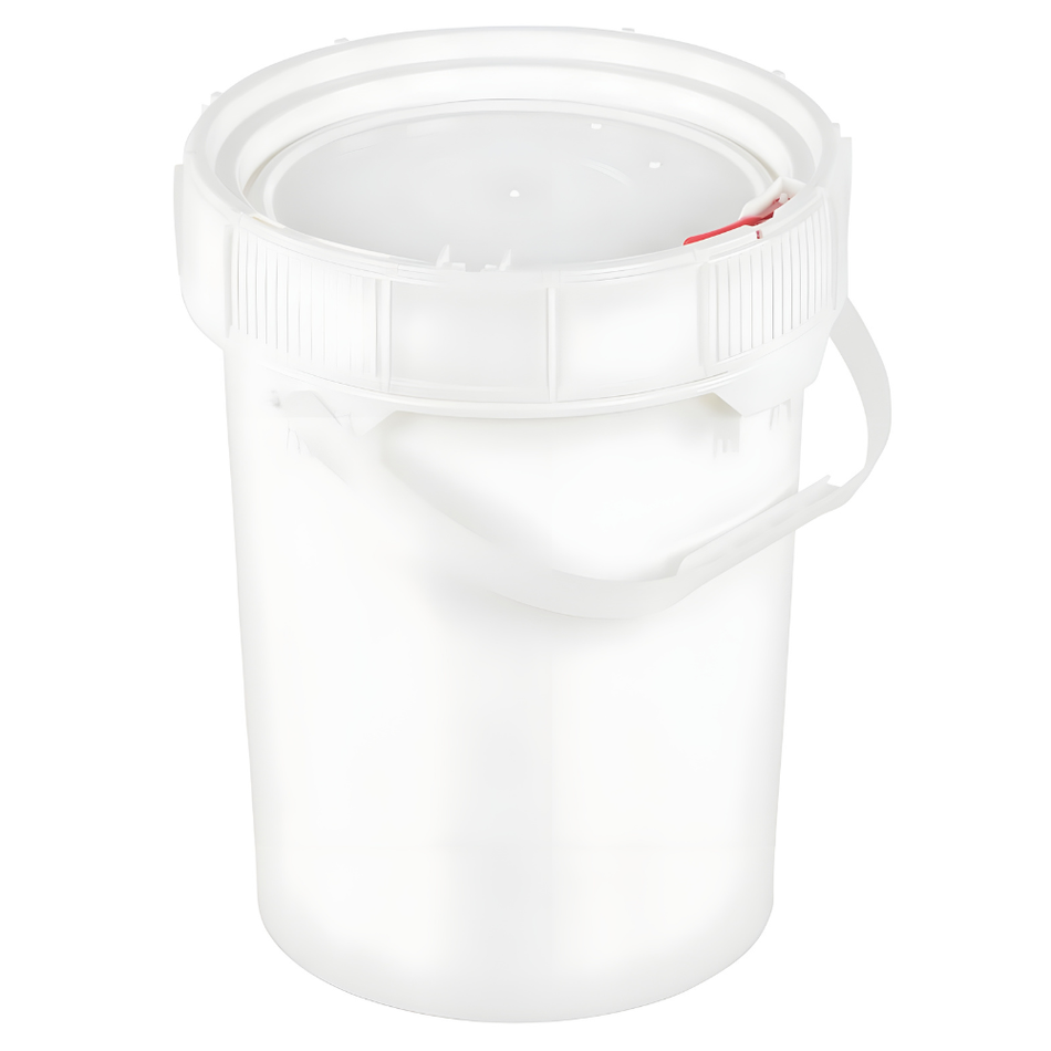 High Density Polyethylene Screw Top Pail with Lid – 5 Gallon – PAIL-SCR-5-W – Vestil
