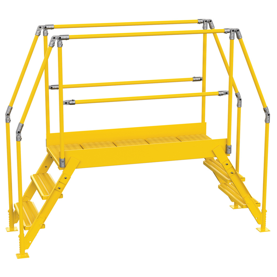 Crossover Ladder - 3 Step, 60" Platform - steel - Vestil