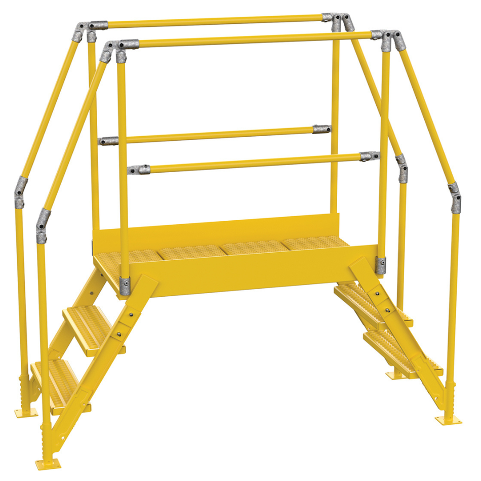 Crossover Ladder - 3 Step, 48" Platform - Steel - Vestil
