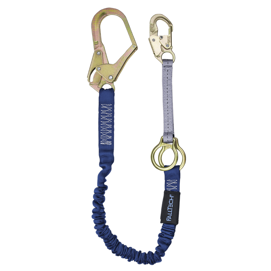 4.5' to 6' ElasTech Energy Absorbing Lanyard, Single-leg with SRL D-ring – 824032D – FallTech
