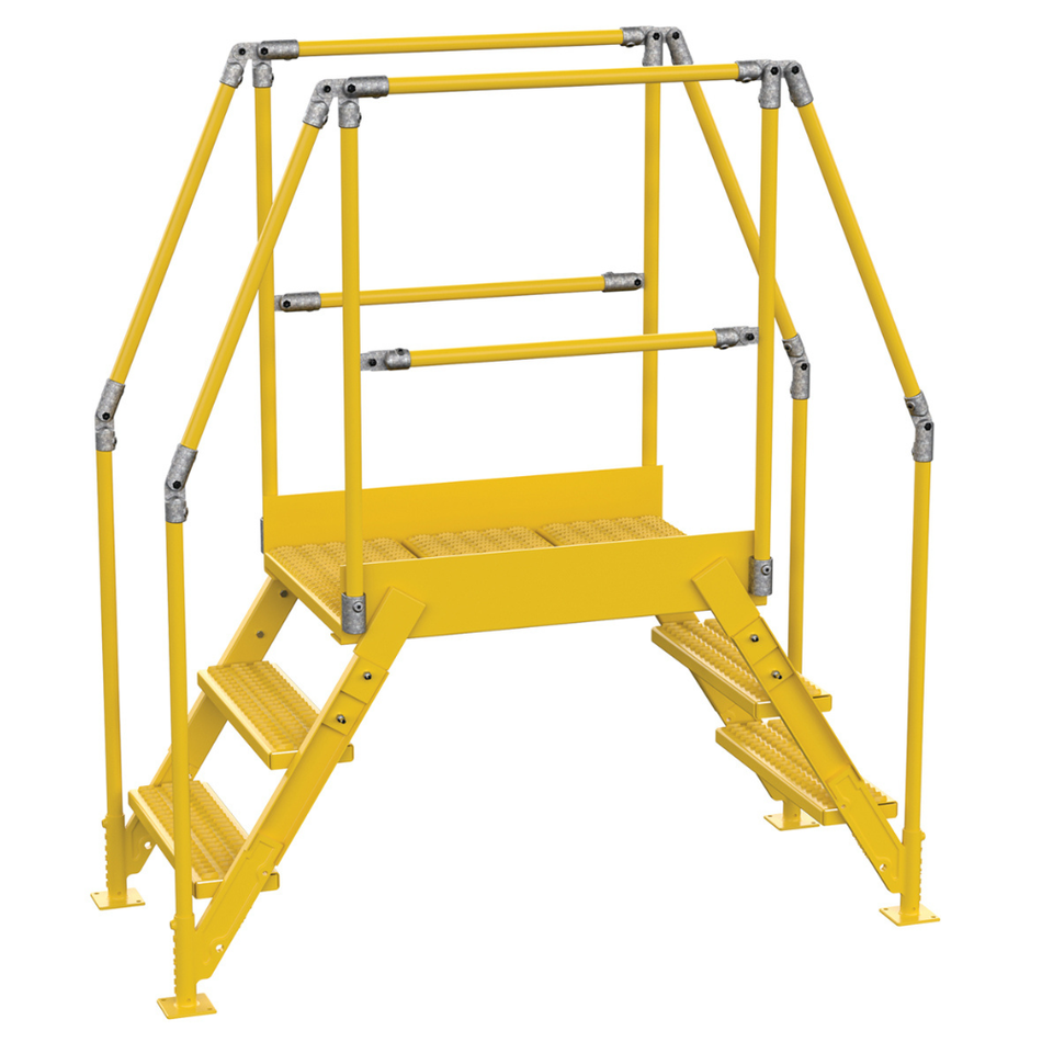 Crossover Ladder - 3 Step, 36" Platform - Steel - Vestil
