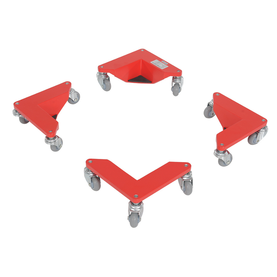 800 Lb. Aluminum Corner Mover Dolly – 4 Pack – CMD-A-200-4PK – Vestil