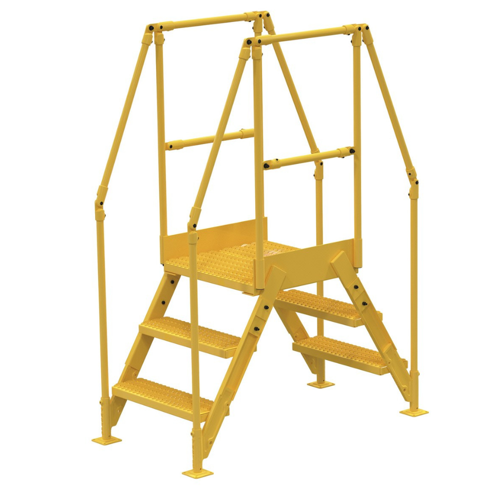 Crossover Ladder - 3 Step, 24" Platform - Steel - Vestil
